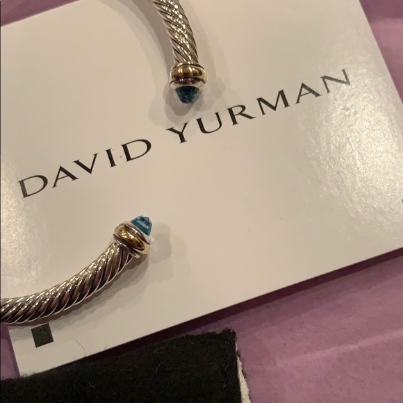 DAVID YURMAN BLUE TOPAZ Cable Classic Bracelet - Picture 5 of 9